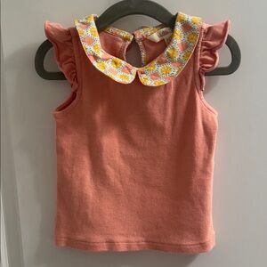 Matilda Jane Coral Top with Floral Accents